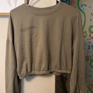 crop top long sleeve